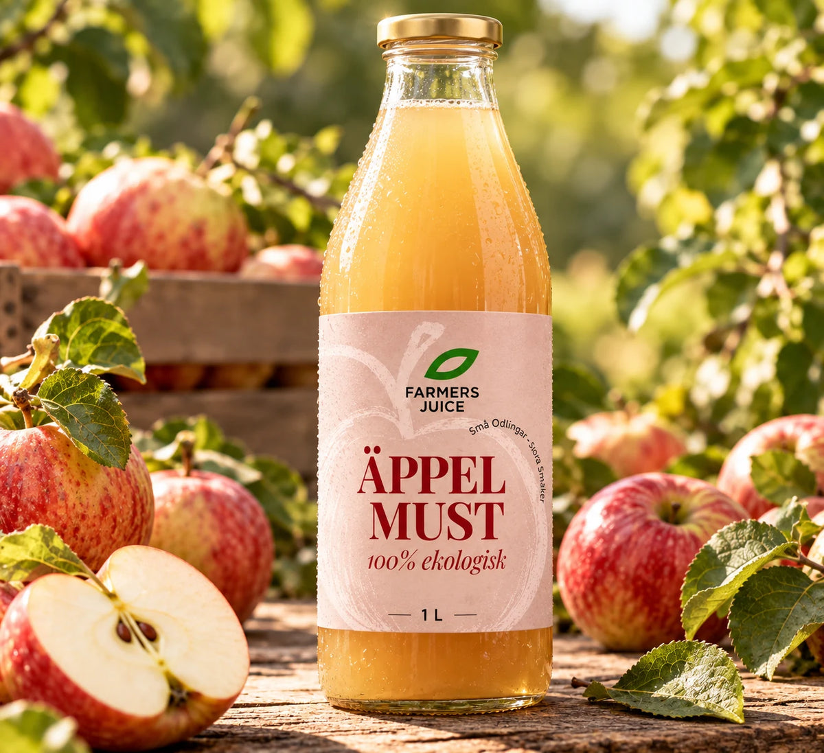 Äppelmust 1 L – Farmers Juice