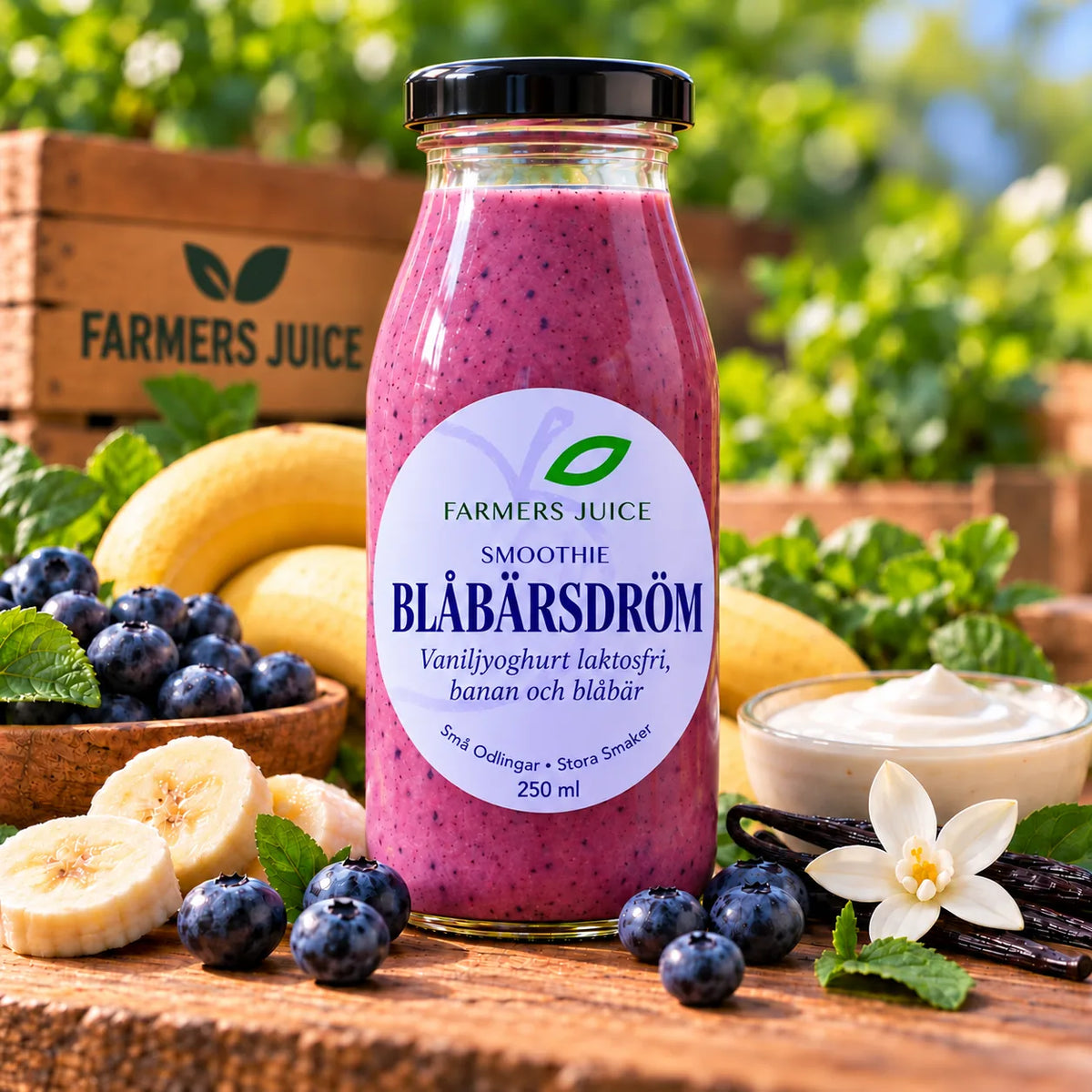 BLÅBÄRSDRÖM Smoothie 250 ml – Farmers Juice