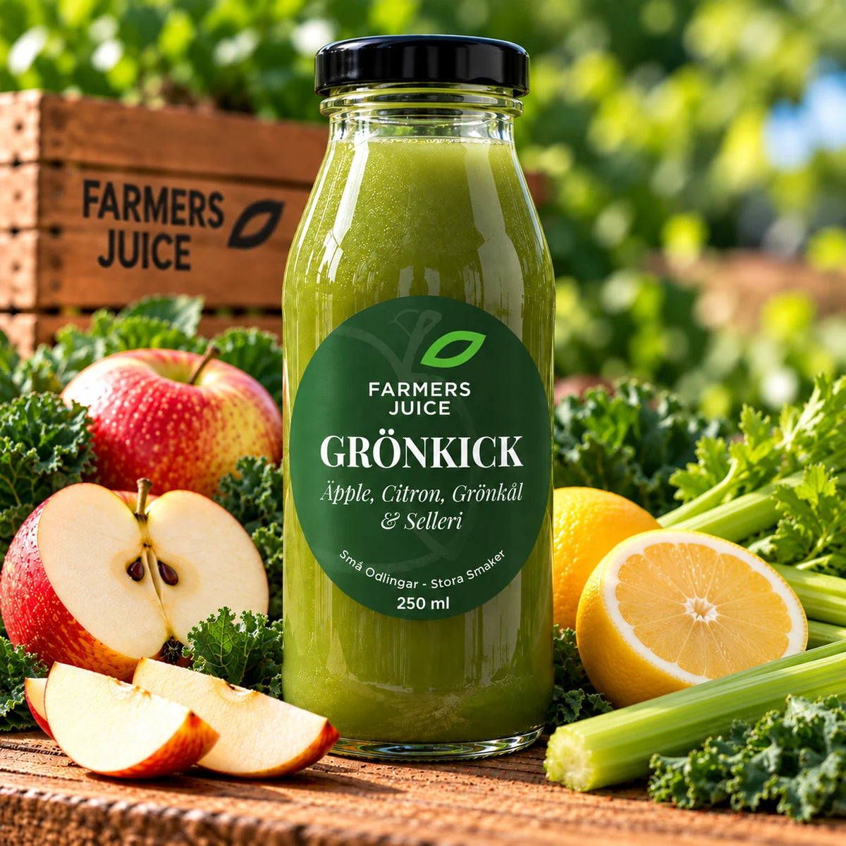 GRÖNKICK 250 ml – Farmers Juice