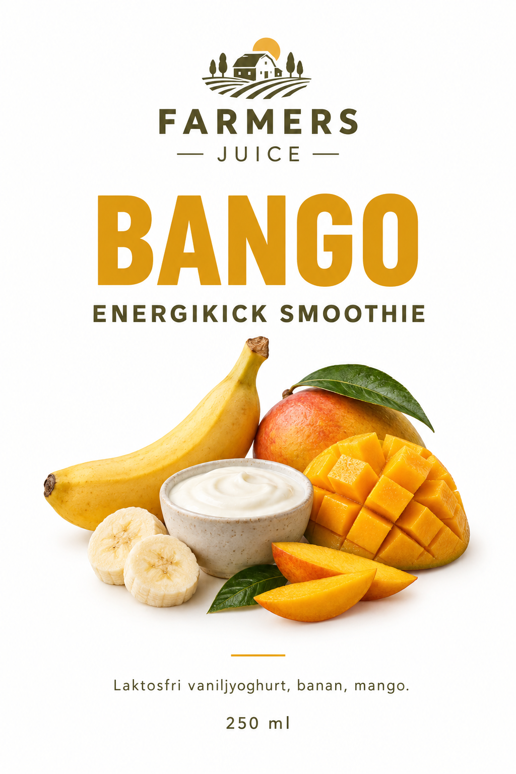 BANGO Energikick Smoothie 250 ml – Farmers Juice