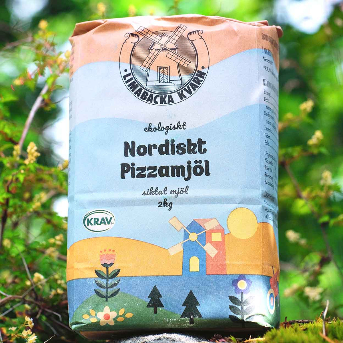 Nordiskt Pizzamjöl 2 kg - Limabacka Kvarn